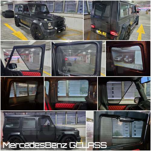 BENZ GCLASS G55 G63 全車防曬磁石窗網