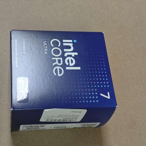 CPU I7 Ultra 7 265F