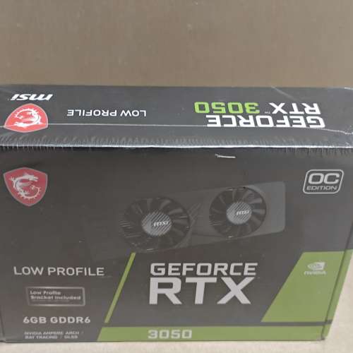 显卡：微星 RTX 3050 LP 6G 2风扇（新）