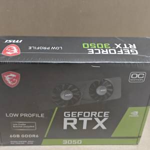 显卡：微星 RTX 3050 LP 6G 2风扇（新）