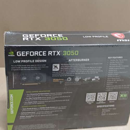 显卡：微星 RTX 3050 LP 6G 2风扇（新）