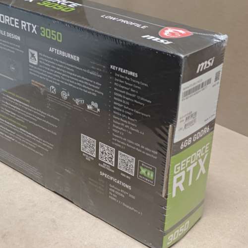 显卡：微星 RTX 3050 LP 6G 2风扇（新）