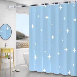 Blue Star Shower Curtain 240x180cm (NEW) 全新加長藍星星浴簾