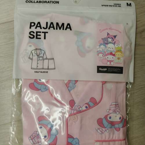 全新正版Sanrio My Melody 短袖睡衣套裝M碼