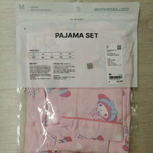 全新正版Sanrio My Melody 短袖睡衣套裝M碼