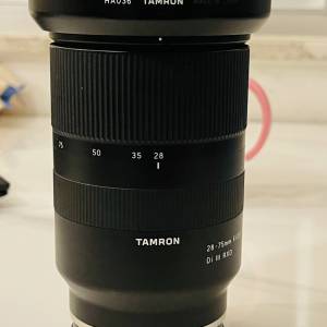 Tamron 28-75mm f/2.8 Di III RXD Lens E mount 無花無霉 騰龍連盒