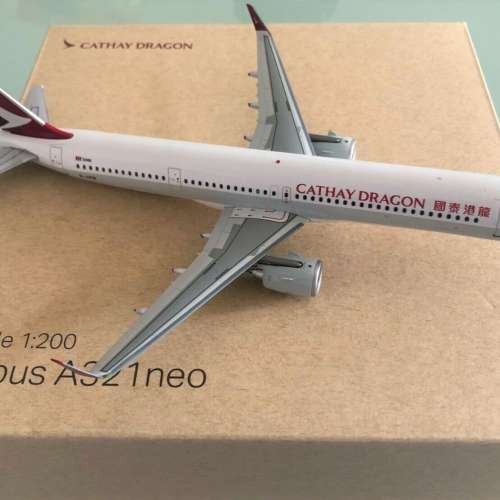 港龍絕響 __ 全新港龍絕版官方最後新機 Airbus A321neo 1:200 飛機模型 Herpa / Ge...