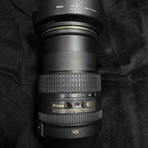 Nikon AF-S AFS NIKKOR 24-120mm f/4 G ED VR  （+ $250 Viltrox NF-Z 自動對焦接環）