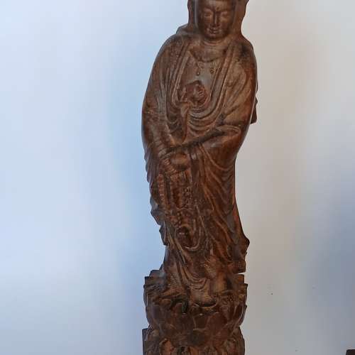 清貨價出售 一手六個 沉香木觀音/ 佛公 如照片顯示， 靚工，六個全部售2500元。no....