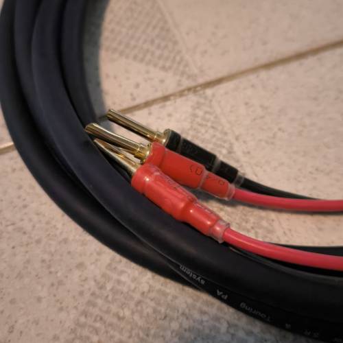 全新DIY 自家製喇叭線/speaker cable 2.5m