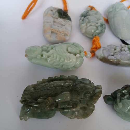 清貨價出售 一手十個A玉手把件如照片顯示， 靚工，十個全部售3980元， 單 一個八百...