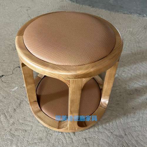 餐廳用凳子，實木坐凳，小圓凳，餐飲家具訂製廠家眾美德