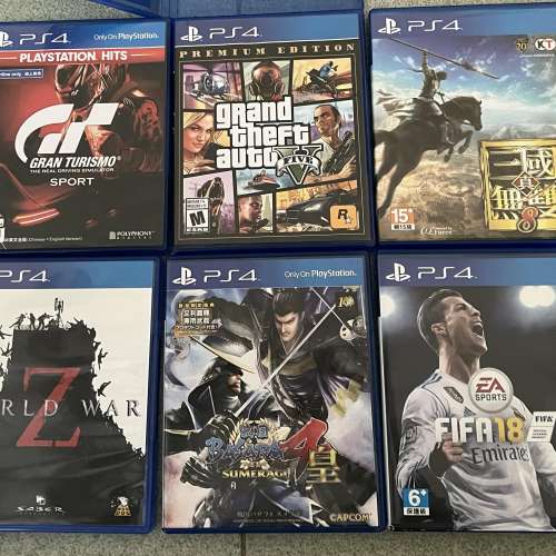 Sony PlayStation PS4 66 隻 Games (不散賣, 歡迎出價) 清屋出售 HK$300.00 6 隻