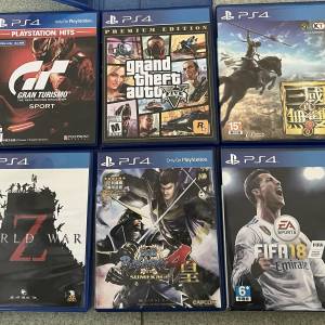 Sony PlayStation PS4 66 隻 Games (不散賣, 歡迎出價) 清屋出售 HK$300.00 6 隻