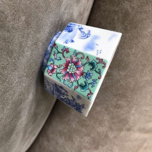 🍵 Enamel Cup 130ml 7.7*5.3cm NEW 全新 仿古 八方杯 琺瑯彩 🍵