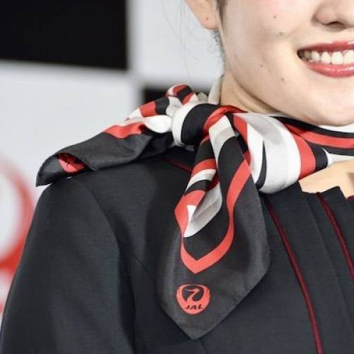 絲巾 空姐 JAL 日航