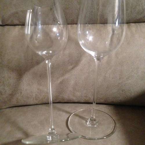 🍷 RONA LEANDROS Sensual Wobbling Bordeaux Wine Glass 2pc NEW 紅酒杯 2只🍷