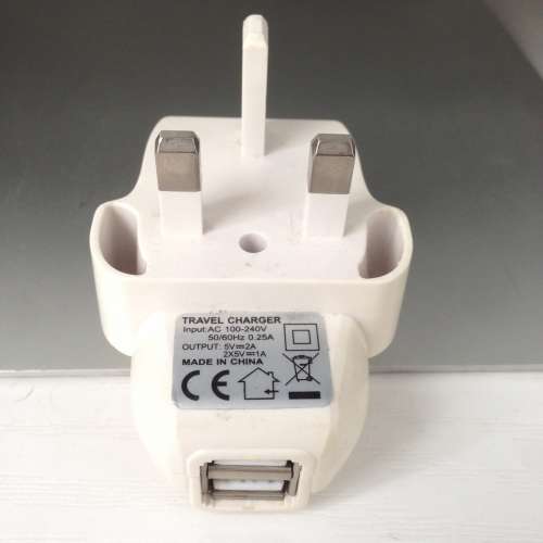 📱Dual Port Charging Adapter USB USED 雙插頭 手機 耳機 充電器 🎧