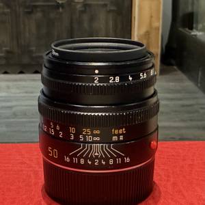 Leica Summicron-m 50mm f2 v5 lens with 3rd party UV filter