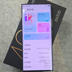 ZTE Axon 40 Ultra 5G,96%新.