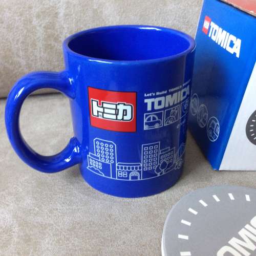 🚗 TOMICA Mug with Coaster BLUE NEW 全新 陶瓷杯 + 墊 套裝 藍 🚗