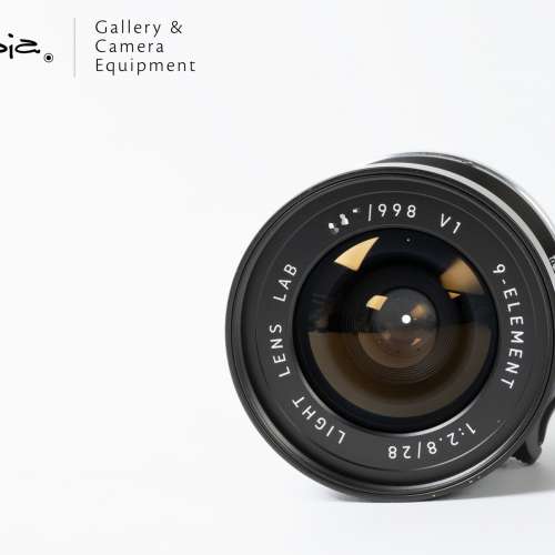 || Light Lens Lab 28mm F2.8 - 9 Elements / Brass / Black Paint with hood & UV ||