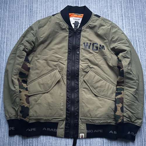 全新A BATHING APE夾棉Bomber Jacket