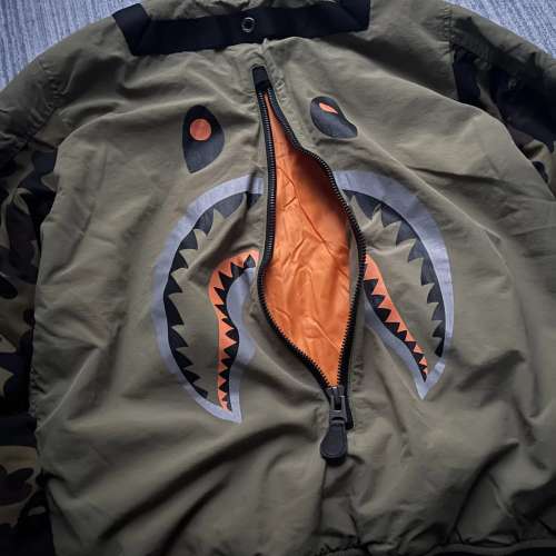 全新A BATHING APE夾棉Bomber Jacket