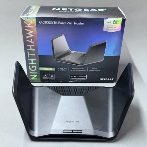 Netgear RAXE300 AXE7800 三頻 WiFi 6E Router 支援 2500M光纖寬頻 及6Ghz WiFi