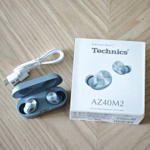 95%新 Technics EAH-AZ40M2 藍色 Mark II 水貨 日版 Blue LDAC 三裝置連接 AZ40 II