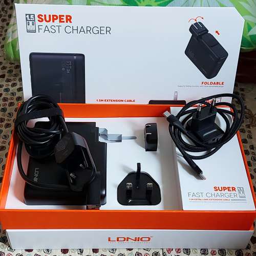 全新LDNIO 140W GaN氮化鎵 USB快充充電器 送100W線