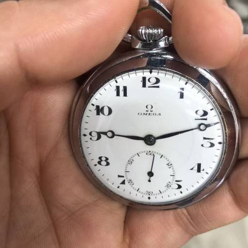 🌈🌈古董Omega(歐米茄)手動機械懷錶