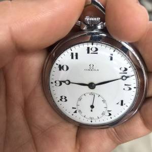 🌈🌈古董Omega(歐米茄)手動機械懷錶
