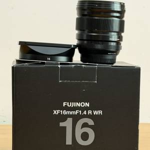 Fujifilm XF16mm F1.4 R WR 行貨 齊盒證 + 原裝方Hood