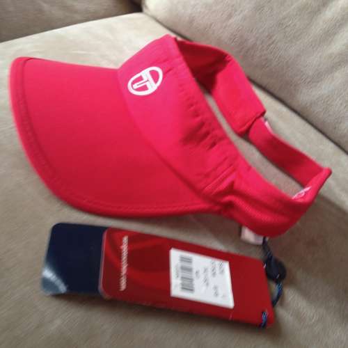 🎾 SERGIO TACCHINI Visor (Red) NEW 全新 太陽帽 🏸 ️