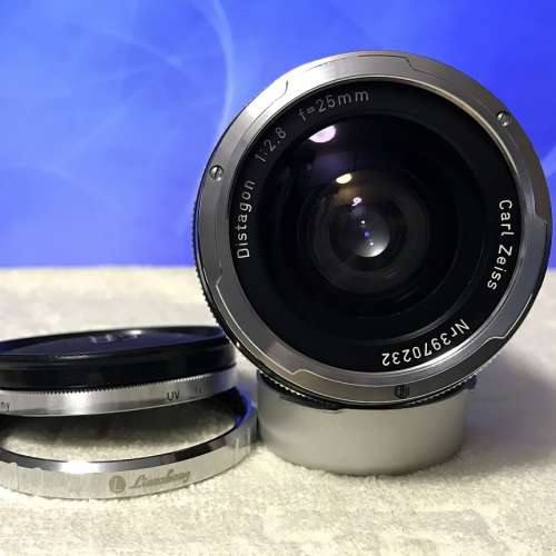 Contarex Zeiss Distagon 25mm f2.8（送原廠UV保護鏡+濾鏡接環+CRX-Leica M Mount轉...