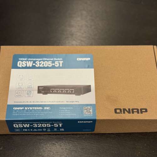 QNAP 10GbE 行貨兩年保Ethernet Switch QSW-3205-5T