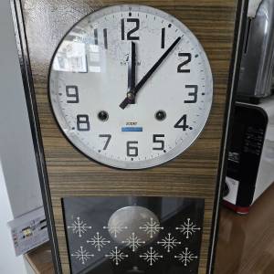 * 日本 * 麗聲 * Rhythm * 中古 * 上鍊 * 全 機械 掛鐘 *&nbsp;