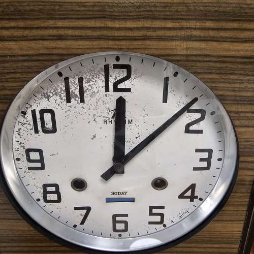 * 日本 * 麗聲 * Rhythm * 中古 * 上鍊 * 全 機械 掛鐘 *&nbsp;