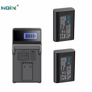 HQIX 2 Pcs BP-SCL1 Batteries With LCD Display USB Charger 兩電池連充電機