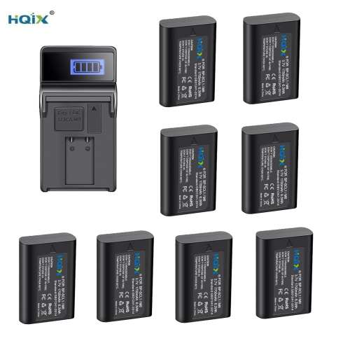 8 Pcs BP-SCL1 Batteries With LCD Display USB Charger 八電池連充電機
