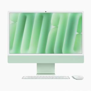全新 未開封 AppleiMac 24吋M3 8GB 512GB綠色，包含鍵盤和滑鼠