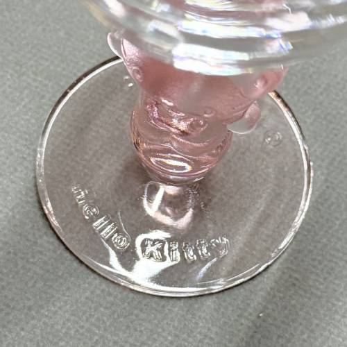 全新絕版 Hello Kitty 玻璃酒杯 約18mm 高 Sanrio Co 1993年出品 日本製造