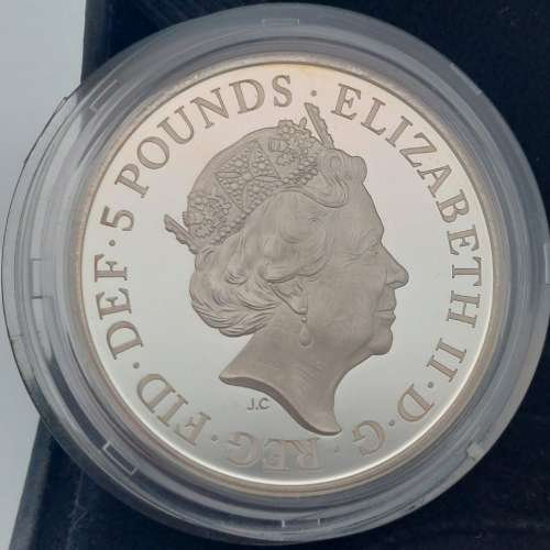 2018 65TH ANNIVERSARY OF QUEEN'S CORONATION &pound;5 SILVER PROOF PIEDFORT IN BOX/...