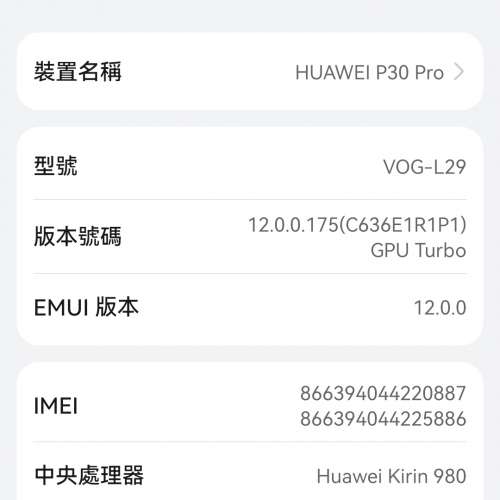 Huawei 華為 P30 Pro
