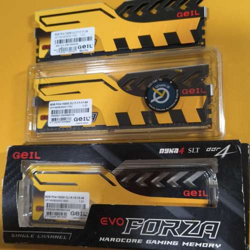 三條 Geil DDR4 2400 8x3 Desktop Ram