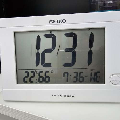 * 日本 * Seiko * 精工＊中形 * 石英 * 數字掛鐘 *