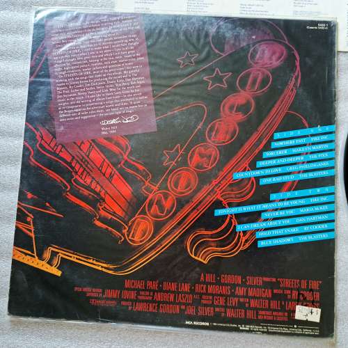 1984 Streets of Fire 怒火街頭 Original Soundtrack 電影歌曲原聲音樂 黑膠唱片 LP...