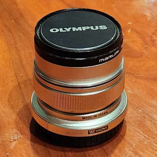 100%WORK 99%NEW Olympus M.ZUIKO DIGITAL ED 12mm f/2.0 for M43 mount 銀色
