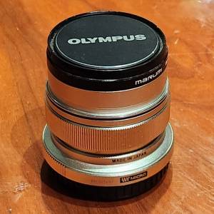 100%WORK 99%NEW Olympus M.ZUIKO DIGITAL ED 12mm f/2.0 for M43 mount 銀色